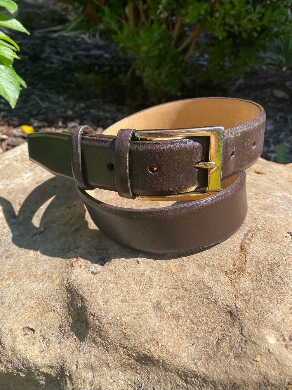 W. Kleinberg for Neiman Marcus brown Leather Belt